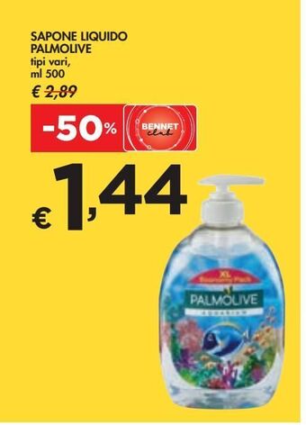 Bennet Sapone liquido palmolive ml 500 offerta