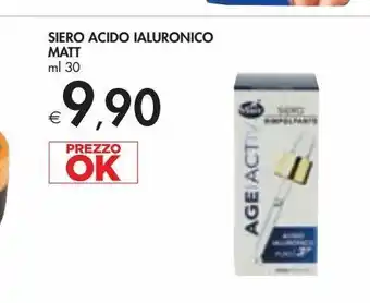 Bennet Siero acid ialuronico matt ml 30 offerta