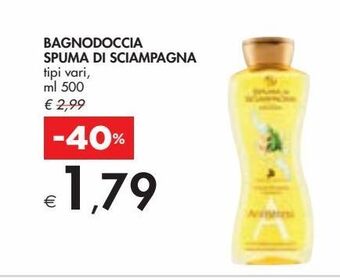 Bennet Bagno schiuma spuma di sciampagna offerta