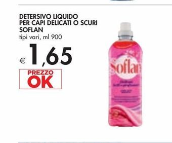 Detersivo liquido per capi delicati o scuri soflan