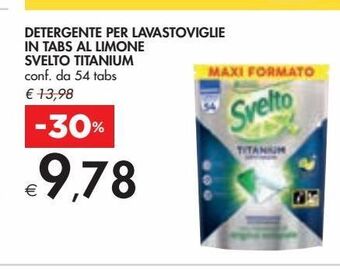 Bennet Detergente per lavastoviglie in tabs al limone svelto titanium offerta