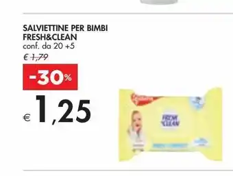 Salviette per bimbi fresh&clean