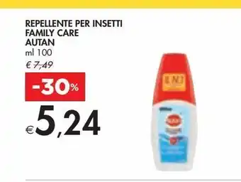 Bennet Repellente per insetti family care autan offerta