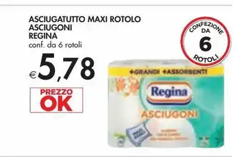 Bennet Aciugqtutto maxi rotolo asciugoni regina offerta