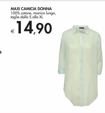 Bennet Maxi camicia donna offerta