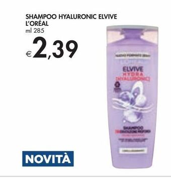 Bennet Shampoo hyaluronic elvive l'orèal offerta