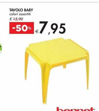 Bennet Tavolo baby offerta