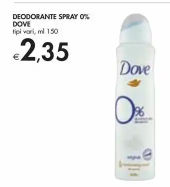 Bennet Deodorante spray 0% dove offerta