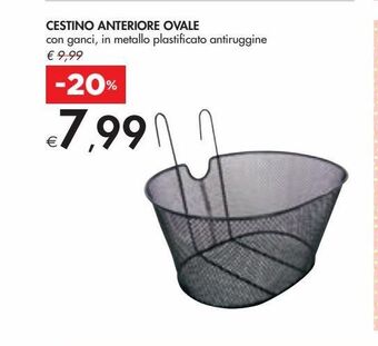 Bennet Cestino anteriore ovale offerta