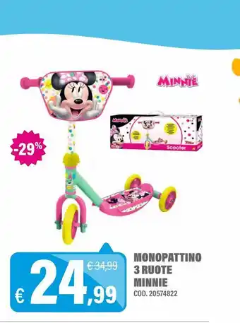 Rocco Giocattoli Monopattino minnie 3 ruote offerta