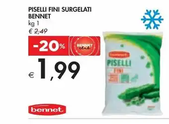 Piselli fini surgelati bennet