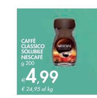 Bennet Caffè classico solubile nescafè g 200 offerta