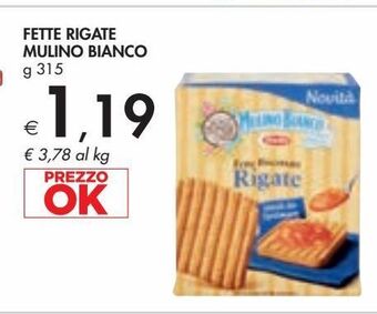 Bennet Fette rigate mulino bianco offerta