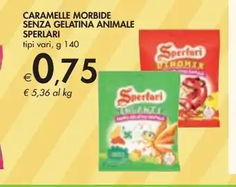 Bennet Caramelle morbide senza gelatina animale sperlari g 140 offerta