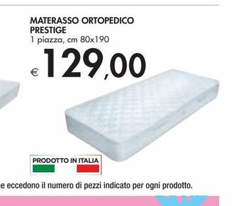 Bennet Materasso ortopedico prestige offerta