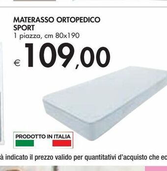 Bennet Materasso ortopedico sport offerta