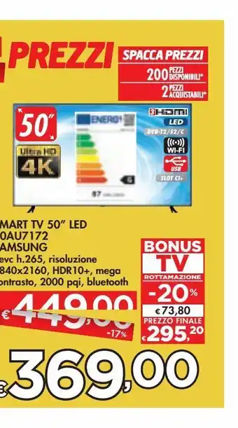 Bennet Smart tv led 50'' samsung offerta