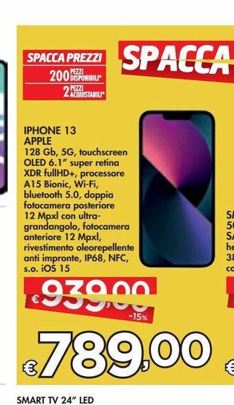 Bennet Iphone 13 apple offerta