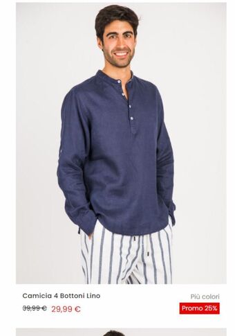 Cotton & Silk Camicia uomo offerta