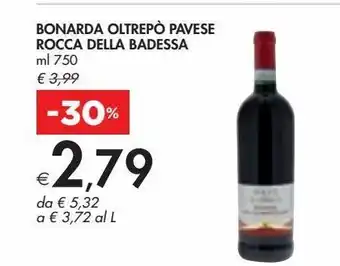 Bennet Bonarda oltrepo pavese rocca della badessa ml 750 offerta