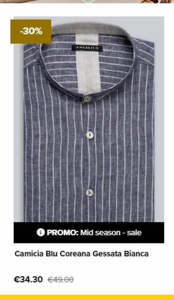 Angelico Camicia uomo offerta