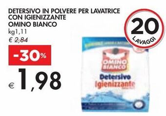 Bennet Detersivo in polvere per lavatrice con igienizzante omino bianco offerta