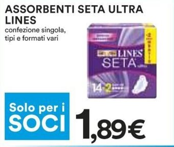 Coop Superstore Lines Assorbenti Seta Ultra offerta