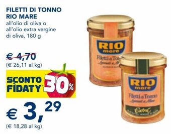 Esselunga Rio Mare Filetti Di Tonno 180 g offerta