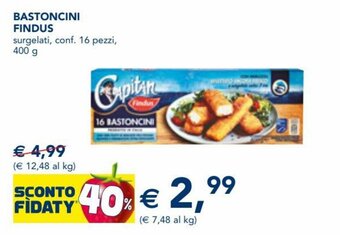 Esselunga Findus Bastoncini surgelati,conf. 16 pezzi, 400 g offerta