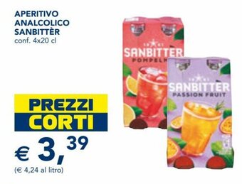 Esselunga Sanbittèr Aperitivo Analcolico 4x20 cl offerta