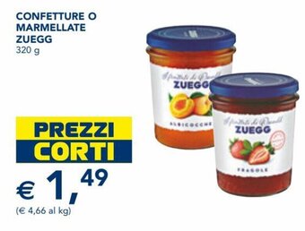Esselunga Zuegg Confetture o Marmellate 320 g offerta