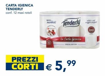 Esselunga Tenderly Carta Igienica 12 maxi rotoli offerta