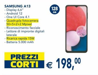 Esselunga Samsung A13 offerta