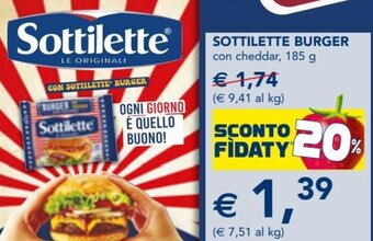 Esselunga Sottilette Burger 185 g offerta