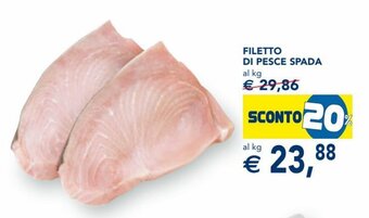 Esselunga Filetto di Pesce Spada offerta