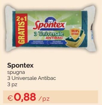 Prodet Spontex Spugna 3 Universale Antibac 3 pz offerta