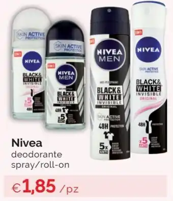 Prodet Nivea deodorante spray/roll-on offerta