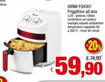 Famila Girmi FG9301 Friggitrice ad aria 3,2lt offerta