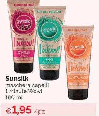 Prodet Sunsilk maschera capelli 1 Minute Wow! 180 ml offerta