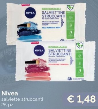 Prodet Nivea salviette struccanti 25 pz offerta