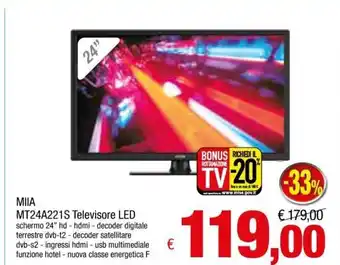Famila MIIA MT24A221S Televisore Led offerta