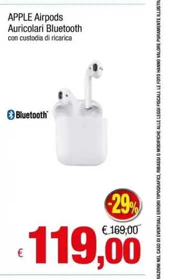 Famila Apple Airpods Auricolari Bluetooth con custodia de ricarica offerta