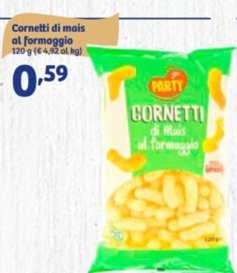 In'S Mercato Cornetti di mais al formaggio 120 g offerta