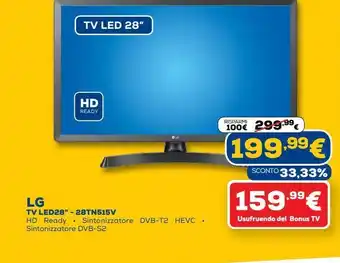 Euronics Lg tv led 28" offerta