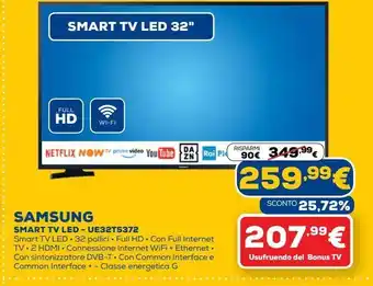Euronics Samsung smart tv offerta
