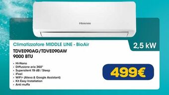 Euronics Climatizzatore middle line - bioair offerta