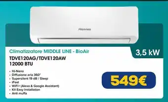 Euronics Climatizzatore middle line - bioair offerta