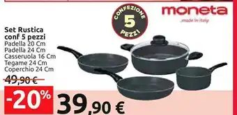 Set rustica conf 5 pezzi