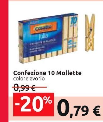 Confezione 10 mollette