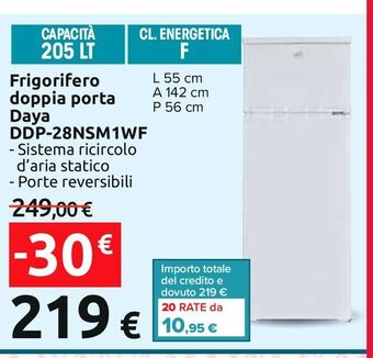 Frigorifero doppia porta daya ddp-28nsm1wf
